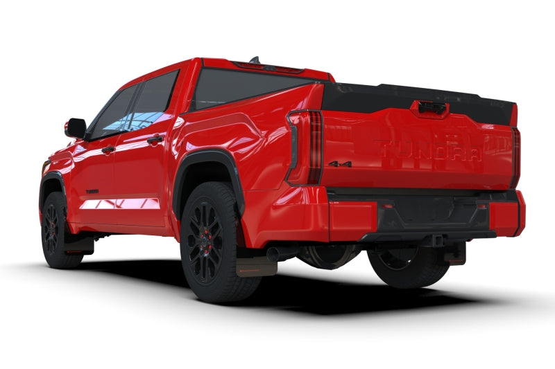 Rally Armor Black UR Mud Flaps w/ Red Logo for 22+ Toyota Tundra MF110-UR-BLK-RD