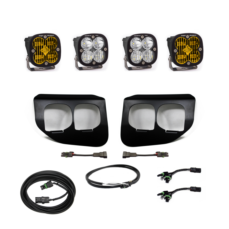 Baja Designs  Ford Super Duty (20-On) Fog Lights FPK Amber SAE/Pro DC Baja Desig