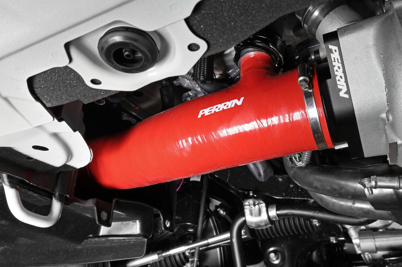 Perrin Red 3in Turbo Inlet Hose w/ Nozzle for 2022+ Subaru WRX VB FA24