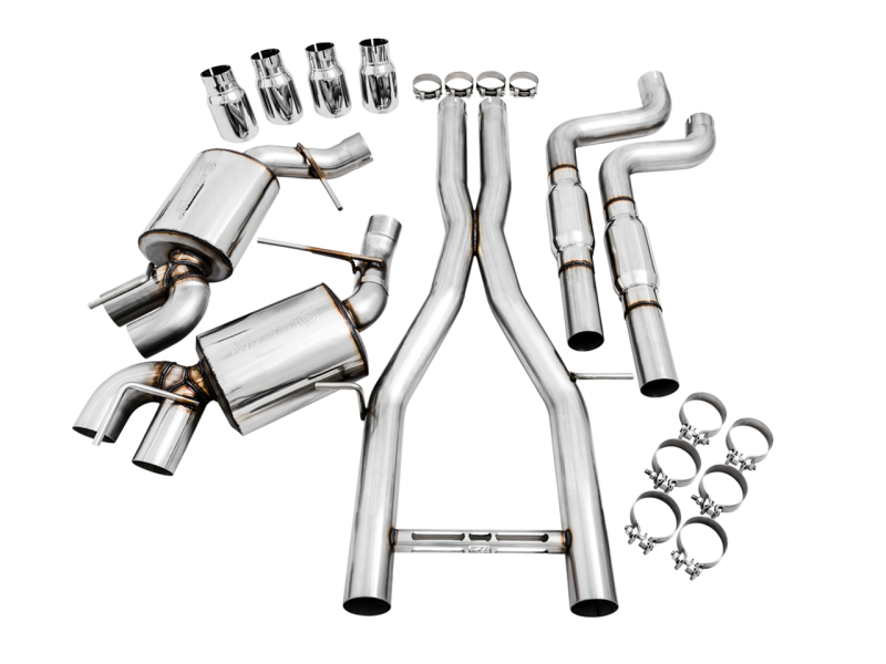 AWE Tuning 16-19 Chevy Camaro SS Res Cat-Back Exhaust -Touring Edition (Quad Chrome Silver Tips)