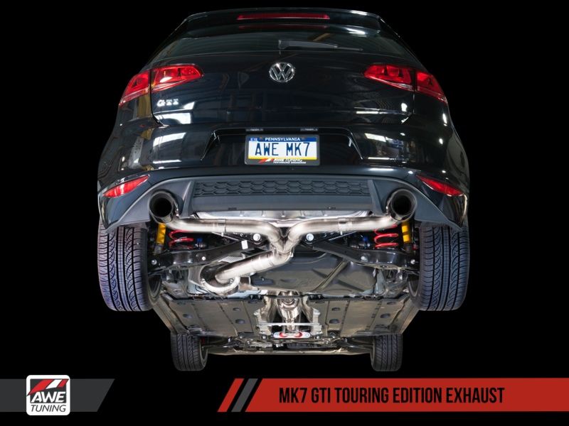 AWE Tuning VW MK7 GTI Touring Edition Exhaust - Chrome Silver Tips